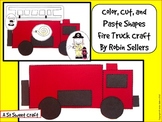 Fire Truck Craft: {A Color Cut and Paste Shapes Fire Truck Craft}