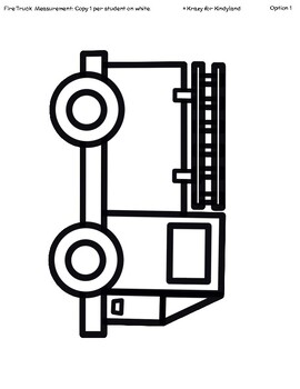 Fire Truck Craft | Measuring | Nonstandard Unit of Measurement ...