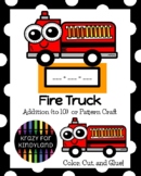 Fire Truck Craft, Ten Frame Addition, Pattern Math Activit