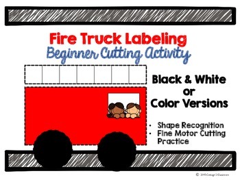 Preview of Fire Truck Labeling Activity