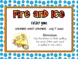 Fire and Ice- Long I spelling Practice Folder Game