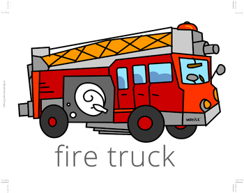 Preview of Fire truck poster - boy poster - kids poster - birthday poster- Ready to print
