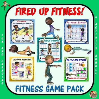Preview of Fired up Fitness: 5 Product Fitness Game Pack BUNDLE