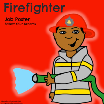 Preview of Firefighter - Community Helper Poster