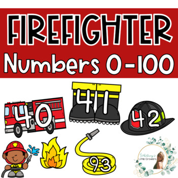 Preview of Firefighter Counting Numbers 0-100 Math Activity