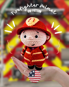 Preview of Firefighter Crochet Pattern, Amigurumi 2024