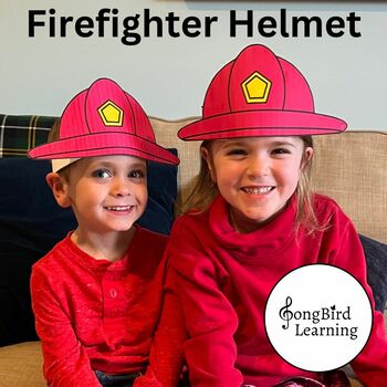 Preview of Firefighter Helmet | Dramatic Play | Community Helpers | Firefighter Crown