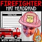 Firefighter Hat Headband Crown | Writing Activities Fire S