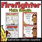 Firefighter Math - Kindergarten - Fire Safety Week