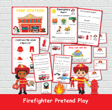 Firefighter Pretend Play, Fire Station Dramatic Play