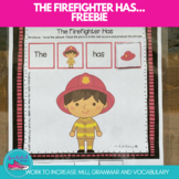 Firefighter Sentence Activity for Speech Therapy