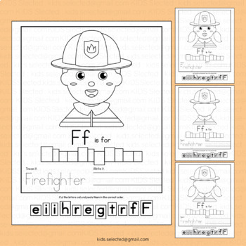 Firefighter Writing Activities Fire Safety Week Craft Coloring Pages