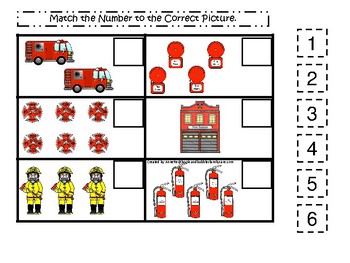 preschool number matching game teaching resources tpt