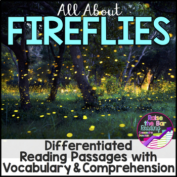 Preview of Insects Activity | Fireflies Reading Passages, Vocabulary & Comprehension