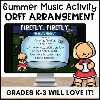 Preview of Firefly, Firefly - Summer Music Folk Song with Instrumental Arrangement, Orff