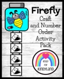 Firefly (Lightning Bug) Craft, Number Order / Count Math Activity for Summer