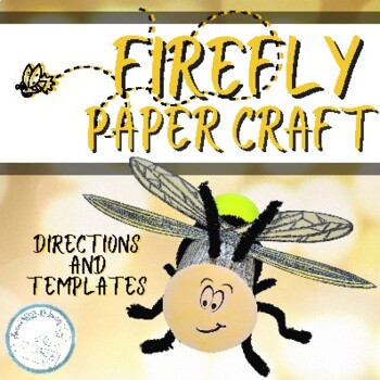 Preview of Firefly Lightning Bug Paper Craft: Fun Hands-On Activity, Animal Parts