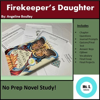 Preview of Firekeeper's Daughter Novel Study