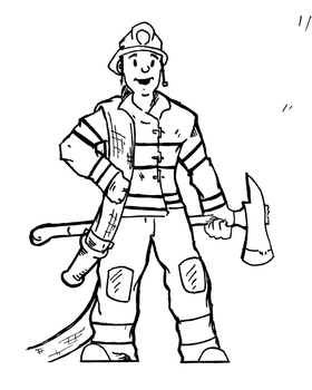 Preview of Fireman Clipart