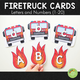Firetruck and Fire Safety Themed Letters and Number Cards