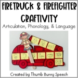Firetruck and Firefighter Craft for Articulation, Phonolog
