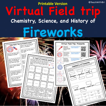 Preview of Fireworks Chemistry and History Virtual Field Trip Worksheets