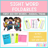 First 100 Fry Words: Sight Word Foldables Animal Theme