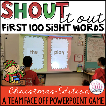 Preview of Fry's First 100 Sight Word Game (Christmas Edition)