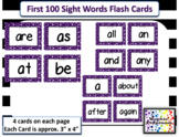First 100 sight words Flash Cards