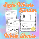 First 13 Kinder Sight Word Worksheets