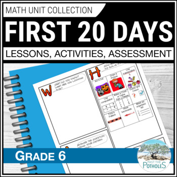 Preview of First 20 Days of Math: Back to School Review Activities & Diagnostic Assessments