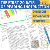 First 20 Days of Reading Lesson Plans + Anchor Charts - Ba