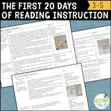 First 20 Days of Reading Lesson Plans + Anchor Charts - Ba
