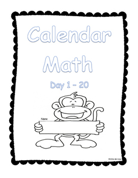 Preview of First 20 Days of School "Calendar Math" Packet
