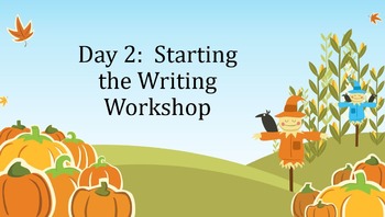 Preview of First 20 Days of Writing Workshop:  Intermediate