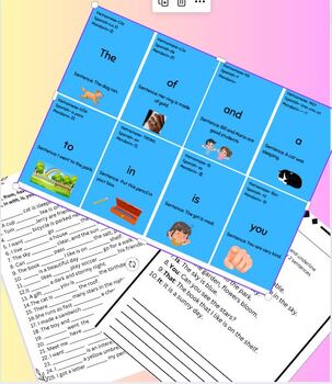 Preview of First 25 English Words for ELLs Bundle! Digital Resource