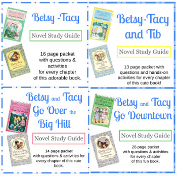 Preview of First 4 Betsy-Tacy Book Study Guides Bundle. Fun and sweet!