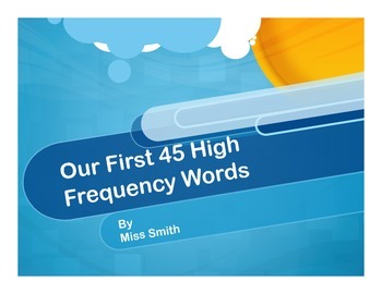 Preview of First 45 High Frequency Words