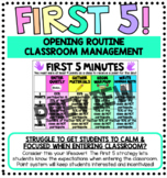 First 5 Classroom Management Opening Routine