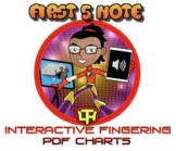 First 5 Note Interactive PDF Charts for Band Instruments