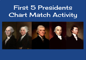 Preview of First 5 Presidents Chart Matching Activity