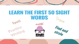 First 50 sight words workbook