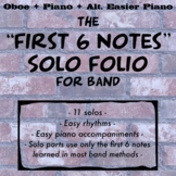 First 6 Notes Easy Solo Folio for Oboe and Piano