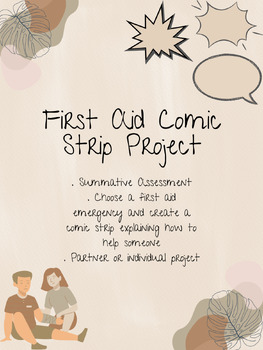Preview of First Aid Comic Strip Project
