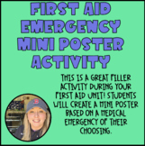 First Aid Emergency Mini Poster Activitiy