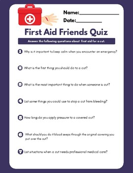 Preview of First Aid Friends: What to do When Someone Gets Cut