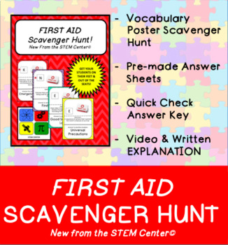Preview of First Aid Scavenger Hunt
