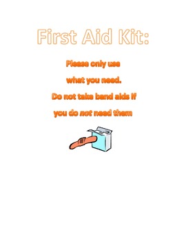 Preview of First Aid Sign