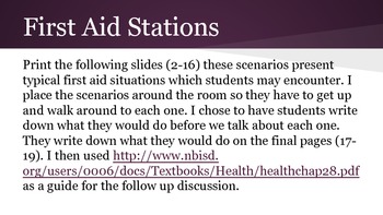Preview of First Aid Situation Stations