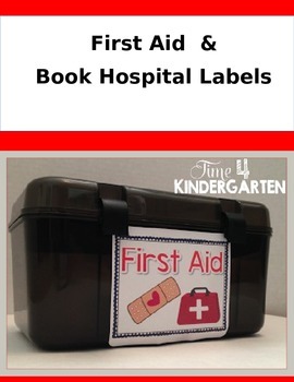 Preview of First Aid and Book Hospital Labels